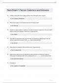 Stats Exam 1 Pierson Questions and Answers