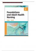 FOUNDATIONS AND ADULT HEALTH NURSING 9TH EDITION COOPER GOSNELL TEST BANK QUESTIONS & ANSWERS WITH RATIONALES 2023