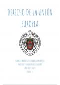 Apuntes de derecho de la UE con Pablo Gonzalez Saquero. 