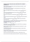 AHA BLS STUDY GUIDE 2022-2023 QUESTIONS WITH CORRECT ANSWERS #15