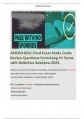 AMEDD BOLC Final Exam Study Guide Review Questions Containing 94 Terms with Definitive Solutions 2024. 