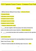 CCC Captains Career Course - Common Core Final Exam Questions (Actual Test 100% verified with complete solutions)