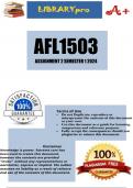 AFL1503 Assignment 29 (WRITTEN) Semester 1 2024