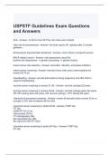 USPSTF Guidelines Exam Questions and Answers 100% correct 