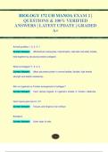BIOLOGY 172 UH MANOA EXAM 2 |  QUESTIONS & 100% VERIFIED ANSWERS | LATEST UPDATE | GRADED  A+BIOLOGY 172 UH MANOA EXAM 2 |  QUESTIONS & 100% VERIFIED ANSWERS | LATEST UPDATE | GRADED  A+