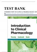 Test Bank For Introduction to Clinical Pharmacology 10th Edition By Constance Visovsky, Cheryl Zambroski, Shirley Hosler 9780323755351 Chapter 1-20 Complete Guide LATEST 2025