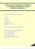 CPDT-KA EXAM REVIEW | QUESTIONS  & ANSWERS (VERIFIED) | LATEST  UPDATE | GRADED A+CPDT-KA EXAM REVIEW | QUESTIONS  & ANSWERS (VERIFIED) | LATEST  UPDATE | GRADED A+