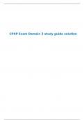 CPXP Exam Domain 3 study guide solution