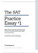 THE SAT Practice Essay 1