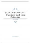 NCLEX PN Exam 2023 Questions Bank with Rationales