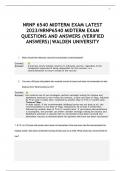 UPDATED NRNP 6540 MIDTERM EXAM LATEST 2024/NRNP6540 MIDTERM EXAM QUESTIONS AND ANSWERS (VERIFIED ANSWERS)|WALDEN UNIVERSITY