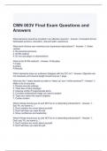 CMN 003V Final Exam Questions and Answers 2024