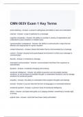 CMN 003V Exam 1 Key Terms Questions with correct Answers 2024