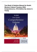 Test Bank & Solution Manual for SouthWestern Federal Taxation 2024  Comprehensive, 47th Edition By James C.  Youn
