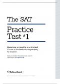 THE SAT READING PRACTICE TEST