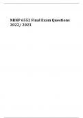 NRNP 6552 Final Exam Questions 2023