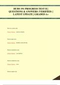 HUBS 191 PROGRESS TEST II |  QUESTIONS & ANSWERS (VERIFIED) |  LATEST UPDATE | GRADED A+HUBS 191 PROGRESS TEST II |  QUESTIONS & ANSWERS (VERIFIED) |  LATEST UPDATE | GRADED A+