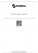 OL Lab 9- Organic Chemistry