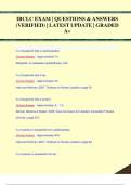 IBCLC EXAM | QUESTIONS & ANSWERS  (VERIFIED) | LATEST UPDATE | GRADED  A+IBCLC EXAM | QUESTIONS & ANSWERS  (VERIFIED) | LATEST UPDATE | GRADED  A+