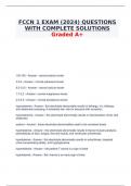 FCCN 1 EXAM (2024) QUESTIONS WITH COMPLETE SOLUTIONS Graded A+