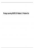 Portage Learning NURS 251 Module 2: Problem Set