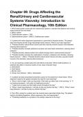 Chapter 09: Drugs Affecting the Renal/Urinary and Cardiovascular Systems Visovsky: Introduction to Clinical Pharmacology, 10th Edition Test Bank Visovsky