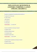 NFPA 10 EXAM | QUESTIONS &  ANSWERS (VERIFIED) | LATEST  UPDATE | GRADED A+NFPA 10 EXAM | QUESTIONS &  ANSWERS (VERIFIED) | LATEST  UPDATE | GRADED A+