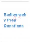 Radiography Prep Questions