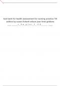 test bank for health assessment for nursing practice 7th edition by susan fickertt wilson jean foret giddens Health Assessmcenhta(Hpotuesrto1n C2o4mmunity Colege)