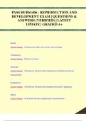 PASS HUBS1406 - REPRODUCTION AND  DEVELOPMENT EXAM | QUESTIONS &  ANSWERS (VERIFIED) | LATEST  UPDATE | GRADED A+PASS HUBS1406 - REPRODUCTION AND  DEVELOPMENT EXAM | QUESTIONS &  ANSWERS (VERIFIED) | LATEST  UPDATE | GRADED A+