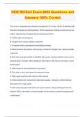 HESI RN Exit Exam 2024 Questions and Answers 100% Correct