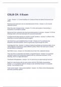 CSLB CH. 5 Exam Questions with 100% correct Answers