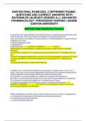 NUR 635 FINAL EXAM 2024 | 2 DIFFERENT EXAMS | QUESTIONS AND CORRECT ANSWERS WITH RATIONALES (ALREADY GRADED A+) | ADVANCED PHARMACOLOGY | PROFESSOR VERIFIED | GRAND CANYON UNIVERSITY