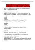 HESI A2 Biology Multiple Choice Questions and Accurate Answers