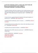 AANP FNP CERTIFICATION LATEST 2024- 2025 WITH 250  REAL EXAM QUESTIONS AND CORRECT  ANSWERS(VERIFIED ANSWERS)|AGRADE 3 month old infant with down syndrome, due to milk intolerance, mom started on goats milk; now has pale conjunctiva but otherwise healthy.