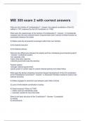 MIE 305 exam 2 with correct answers 2024