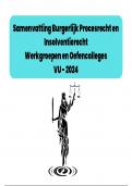 Samenvatting werkgroep en oefencolleges week 4 t/m 6 + schema's