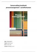 Samenvatting + proeftentamen boek 'Procesmangement'