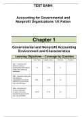 Test Bank For Accounting for Governmental and Nonprofit Organizations 1st Edition by Patton, Ives. 