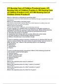 ATI Nursing Care of Children Proctored exam, ATI Nursing Care of Children Practice A, RN Nursing Care of Children Practice A ATI, ATI RN Nursing Care of Children Online Practice B