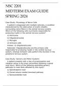 NSC 2201 NEUROSCIENCE MIDTERM EXAM GUIDE SPRING SEM 2024.