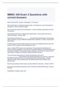 MMSC 438 Exam 2 Questions with correct Answers 2024