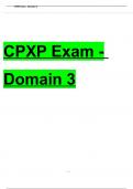 CPXP Exam - Domain 3 study guide solution