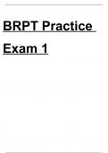 BRPT Practice Exam 1 2024 trial update material.