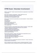 CFRE Exam Volunteer Involvement Questions and Answers