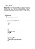 class notes mathematics (Abstract Algebra)