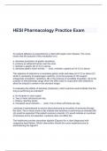 HESI Pharmacology Practice Exam