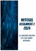 MFP2601 Assignment 2 2024 | Due 3 July 2024