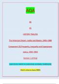 AQA AS AS HISTORY 7041/2Q The American Dream: reality and illusion, 19| QUESTION PAPER & MARKING SCHEME| [MERGED] Marking scheme June 2023 | 45–1980 Component 2Q Prosperity, inequality and Superpower  status, 1945–1963 Version: 1.0 Final