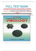 FULL TEST BANK For Fundamentals of Molecular Virology, 2nd Edition, Kindle Edition by Nicholas H. Acheson (Author) latest Update Graded A+ Graded A+      